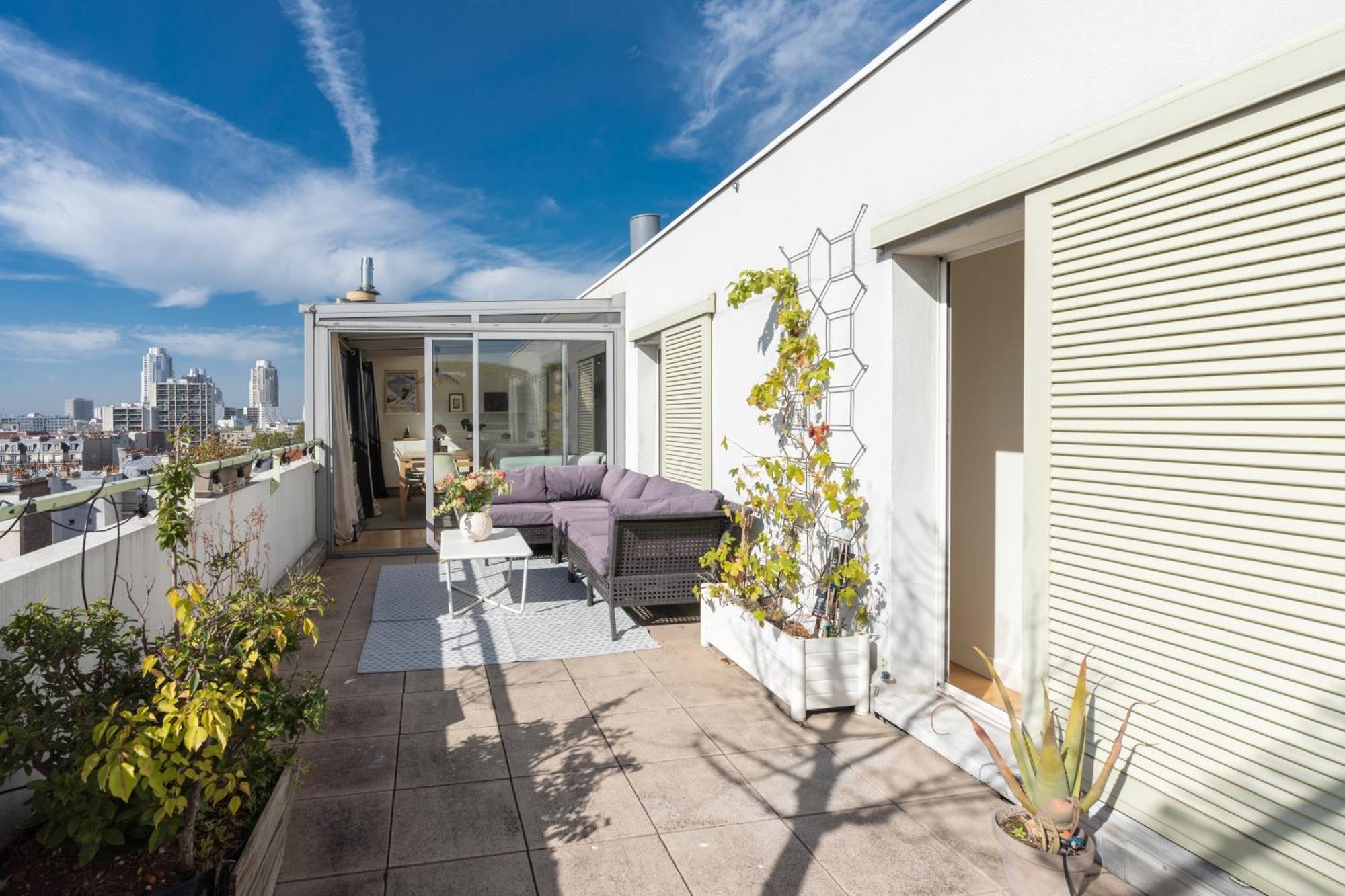 Appartement Breathtaking 2bd Roof-top Patio 19e! Paris